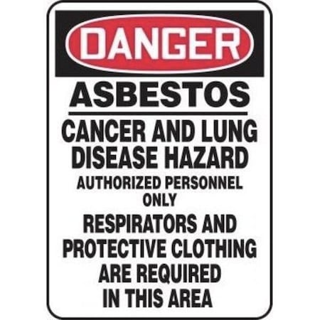 Accuform OSHA DANGER SAFETY SIGN ASBESTOS MCAW011XL MCAW011XL